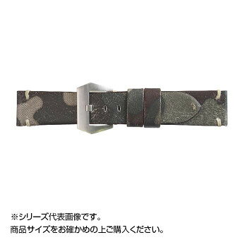 Emitta(エミッタ) 日本製 時計バンド ツヴァイ ETP-ZK24 カーフ革 24mm カーキ (美錠:銀)