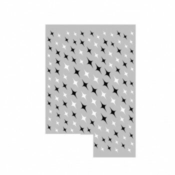TSUMEKIRA KAI produce NN-KAI-007 日本製 キラキラシール 光輝くデザイン 88x120mm Sparkly monochrome