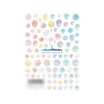 TSUMEKIRA 日本製 ネイルシール 花火 NN-FIW-101 夜空にきらめく花火イメージの美しいネイルシール