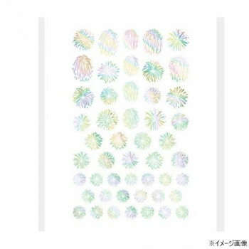 夜空にきらめく花火を爪先に添えて夏のイベントを楽しもう。レインボーカラーの箔で鮮やかに光り輝く花火のイメージをシールにしました。サイズシートサイズ:78×97mm個装サイズ：8×12×1cm重量個装重量：4g素材・材質PE生産国日本fk094igrjs