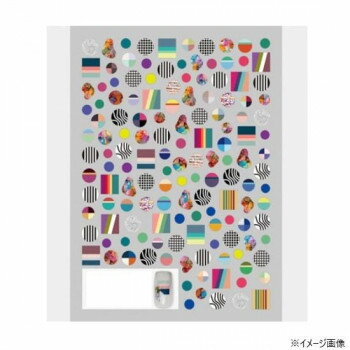 手描きでは難しい規則正しい色や柄、インクアートやニットなど、遊び心いっぱいのデザインを詰め込んだ、オシャレなアソートシールです。サイズシートサイズ:88×120mm個装サイズ：9×15×1cm重量個装重量：6g素材・材質PE生産国日本fk094igrjs