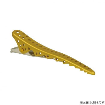 太い毛束から前髪まで使用できるヘアクリップです。強いバネとシャークの歯が、やさしくしっかり髪を留めます。※塗装色にも鮮度があり、経年劣化もします。サイズ106mm個装サイズ：20×15×3cm重量個装重量：80g素材・材質アルミニウム仕様色:ゴールドメタル生産国中国fk094igrjs