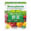 管理栄養士が考えた、1本に野菜120g分の栄養素が入ったサプリメントゼリーです。●体質に合わないと思われる場合は、お召し上がりの量を減らすか、または止めてください。●本品は涼しい所に保存し開封後はお早めにお召し上がりください。●製造ロットにより味や色に違いが生じる場合がありますが、品質に問題はありません。●ゼリーの中に黒い粒が見られることがありますが、乾燥野菜粉末であり、品質に問題はありません。内容量300g(15g×20本)サイズ個装サイズ：12×15×7cm重量個装重量：350g仕様賞味期間：製造日より570日生産国日本ファイン ゼリーdeサプリ おいしい野菜 20包普段の食事で不足しがちな栄養素を補うためのサプリメントゼリー栄養成分1日野菜120g分の栄養素(3本中)食物繊維:9.0gカリウム:670.5mgカルシウム:59.7mgビタミンA:114.75mgビタミンC:60.6mgビタミンE:2.4mg原材料名称：乾燥野菜粉末含有加工食品水溶性食物繊維(フランス製造)、野菜パウダー(オクラ、キャベツ、ケール、ニンジン、カボチャ、ゴボウ、サツマイモ、サトイモ、椎茸、ブロッコリー、明日葉、アスパラガス、枝豆、コマツナ、セロリ、ダイコン、ダイコン葉、タマネギ、パセリ、ホウレンソウ、レモン、レンコン)、植物発酵エキス(米コウジ、ハトムギ、リンゴ、パイナップル、ブドウ果皮・種子、バナナ、タマネギ、キウイフルーツ、キャベツ、カボチャ、トマト、ニンジン、ピーマン、ブロッコリー、オレンジ、ダイコン、ザクロ果汁、玄米、舞茸、乾椎茸、ローズヒップ、ウコン、大麦、シナモン、ユズ、ショウガ、田七人参、ナツメ、モロヘイヤ、明日葉、サツマイモ、ヤマイモ、大豆、モチキビ、モチアワ、ヒエ、丸麦、タカキビ、赤米、赤モチ米、黒モチ米、緑米、ハルウコン、ガジュツ、ササゲ、黒豆)、寒天、ビタミンE含有植物油/リン酸K、乳酸Ca、増粘多糖類、酸味料、グリセリン、プロピレングリコール、甘味料(ステビア、アスパルテーム・L-フェニルアラニン化合物)、V.C、香料、V.B1、マリーゴールド色素、V.Aアレルギー表示オレンジ、キウイフルーツ、大豆、バナナ、りんご（原材料の一部に含んでいます）その他アレルギー山芋保存方法本品は涼しい所に保存し開封後はお早めにお召し上がりください。製造（販売）者情報製造者:株式会社ファイン〒533-0021大阪府大阪市東淀川区下新庄5-7-8 9jr0osw2