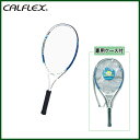 CALFLEX カルフレックス　硬式　ジュニア用　テニスラケット　専用ケース付　ホワイト×ブルー　CAL-25-III【メーカー直送】1qhc6i