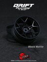 DRIFT FEATHERY RIM:5Y Spokes Black Matte Offset 6mm 8mm ドリフト フェザリー リム 5Yスポーク ブラ...