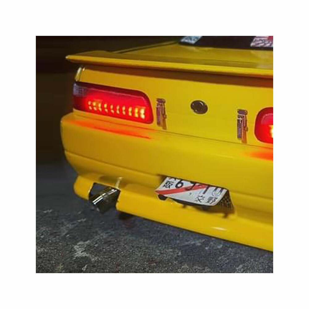 スタンダードステンレスマフラー（シングル　ドルフィン加工　出口径10Φ　ステー⇔出口20mm） ラジコン用 ラジコンマフラー ダミーマフラー ラジドリマフラー ドリラジマフラー リアルマフラー ステンレスマフラー リアル 日本製 エトワークス ETOworks【メール便OK】