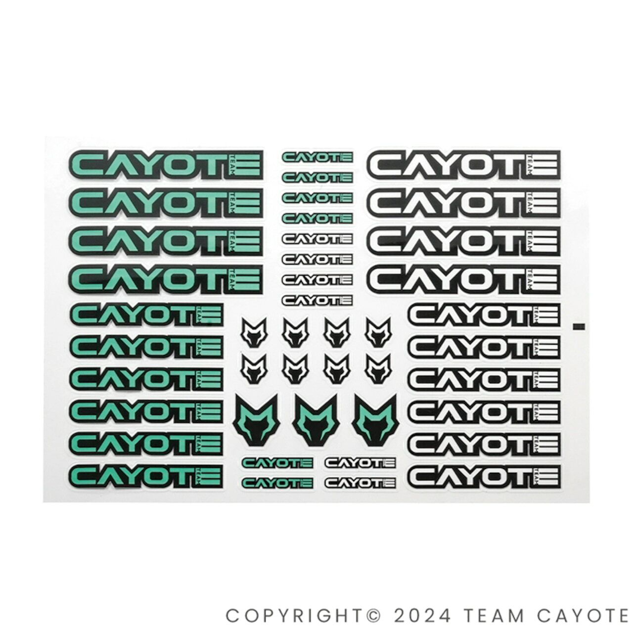 CAYOTE ステッカー レーシング用（2枚入）/ CAFS02