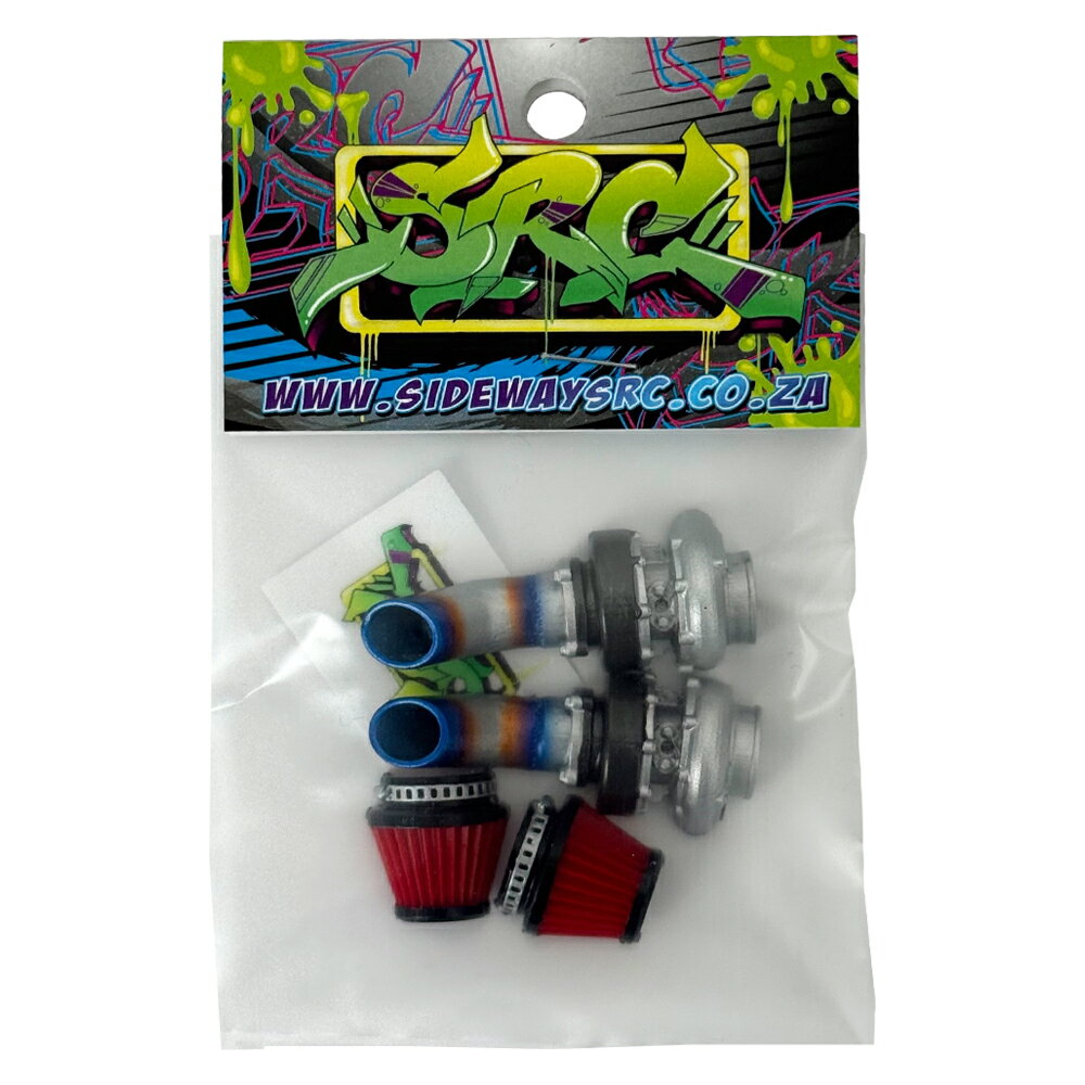 Dual Turbo Kit デュアルターボキット 1/10スケール ラジコンパーツ SRC Sideways RC【メール便OK】