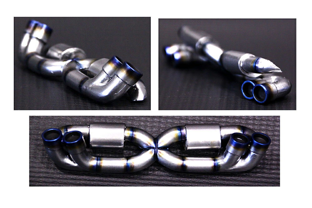 Full Exhaust System フルエキゾーストシステム 1/10スケール ラジコンパーツ 通気口 エアダクト セッ..