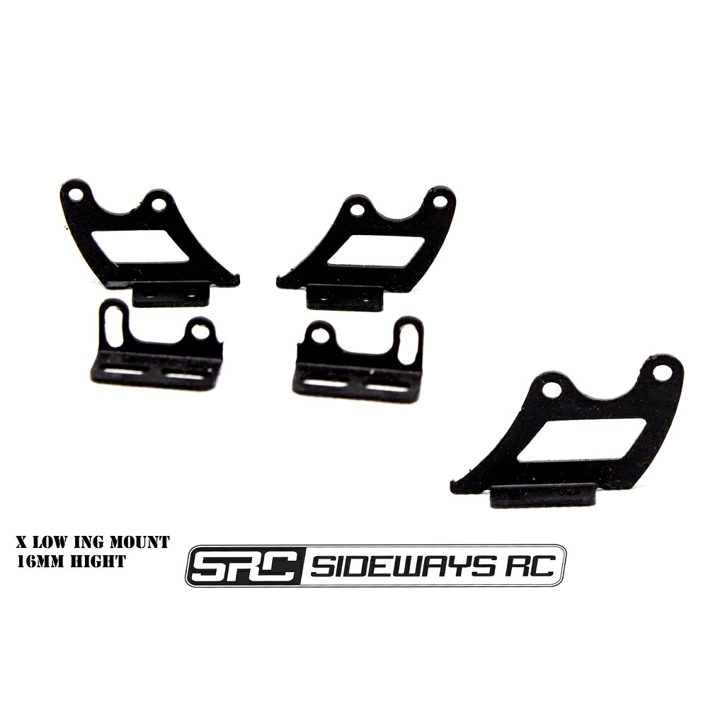 X Low Wing Mount V1 1/10スケール ラジコンパーツ SRC Sideways RC【メール便OK】
