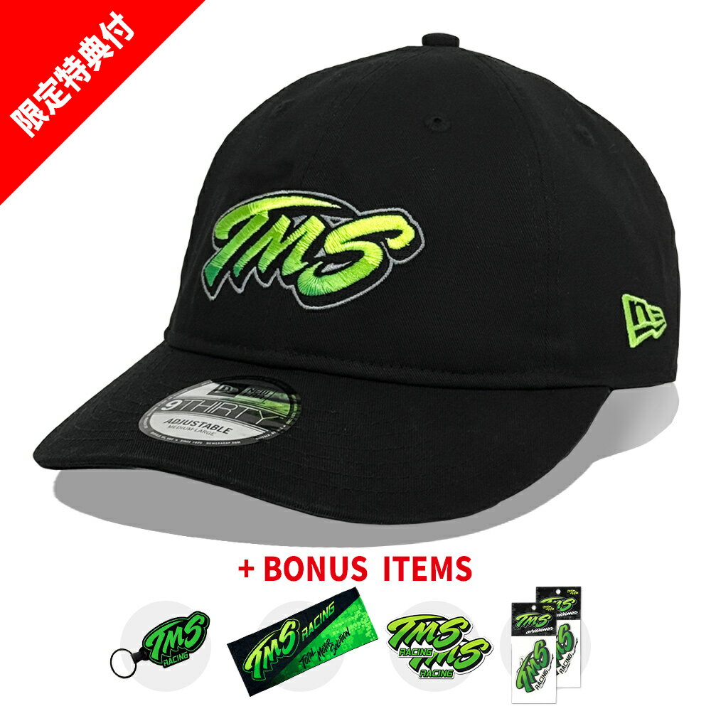 Rakuten - TMSレーシング ニューエラ キャップ 9THIRTY アジャスタブル M/L ブラック コラボ TMS Racing NEW ERA Cap 9THIRTY 930 BLACK ADJUSTABLE