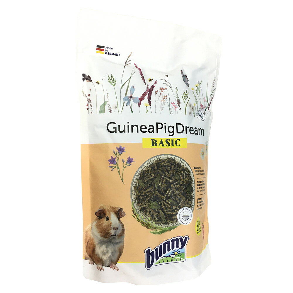 【単品】『 モルモットドリーム ベーシック 600g 』 bunny NATURE Guinea Pig Dream BASIC 正規輸入品 モルモットフード