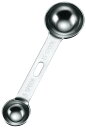 計量スプーン 5cc/15cc【全長:144mm】18-8極厚 ステンレス製 丈夫♪ 大さじ 小さじ 1本で2役 はかるスプーン 調理道具 製菓道具 使いやすい...