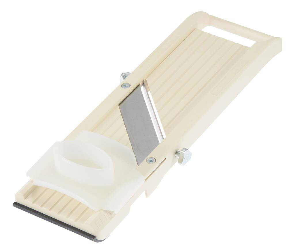 ＊入荷待ち　ベンリナー No64【サイズ：323x92x35mm】安全カバー付 替え刃3種付　フードスライサープロ愛用　切れ味抜群 野菜スライサー 千切り 家庭用 業務用 使いやすい 時短 定番 ベンリーナ 万能調理器 ロングセラー すべり止め付 安心 sc-chubo-10001881 SCキッチンTOWN パッケージ画像