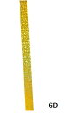 在庫限りのお買い得です！　カラーGDゴールド　ササキ SASAKI 　カラーミラクルシール（ホログラム加工）36枚　装飾に使いやすい長さのホログラムシール♪　HT7