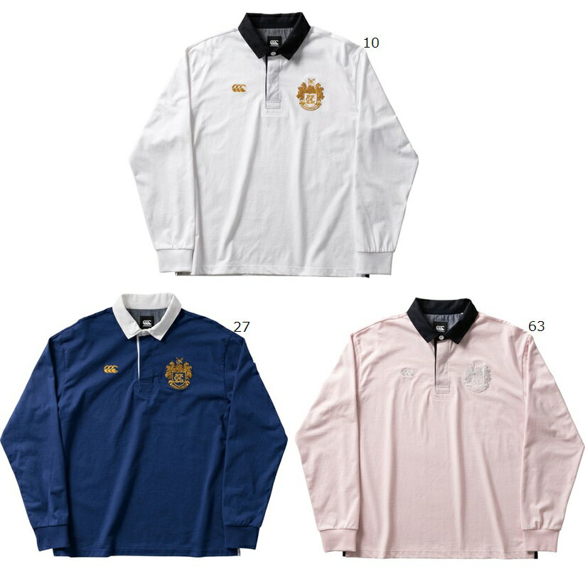 数量限定 35%OFF! カンタベリー【CANTERBURY】メンズ L/S RUGGER SHIRT ラガーシャツ 長袖シャツ RA40072