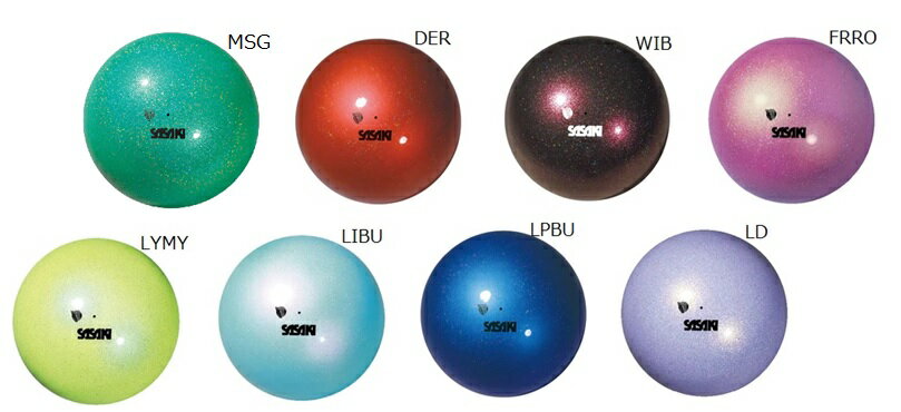 2024-2025　NEWカラー登場！　ササキ SASAKI オーロラボール 　新体操用手具　試合検定品　オーロラのような色彩と輝きが最大の魅力♪　M207AUF 1