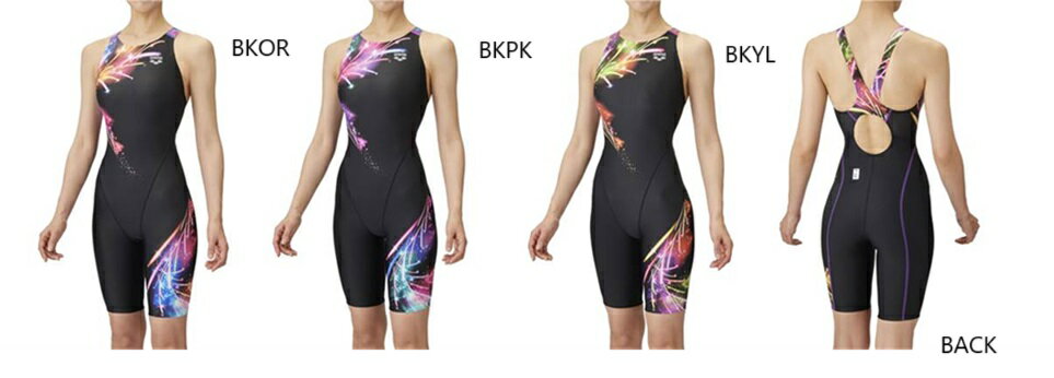 アリーナ【arena】 レディース　競泳水着　レーシングワンピーススパッツ（オープンバック） 　FINA承認　AQUA RACINGシリーズ　AS5SRC68L