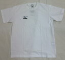 長期在庫処分商品です ミズノ 【MIZUNO】 メンズ 半袖Tシャツ 鹿の子素材で夏に最適です♪ A60TF50273 ホワイト