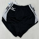 ラスト1点 Mサイズ 即納可能です♪ ミズノ【MIZUNO】陸上 レディース レーシングパンツ 51RW23009 ブラック×ホワイト