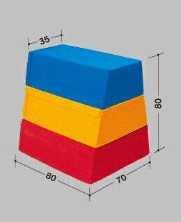 中津テント　跳び箱　ウレタン跳び箱　(カラー3色）　H117