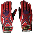 ★在庫限りのお買い得★ ゼット【ZETT】 バッティンググローブ【両手用】 プロステイタス BG796AL
