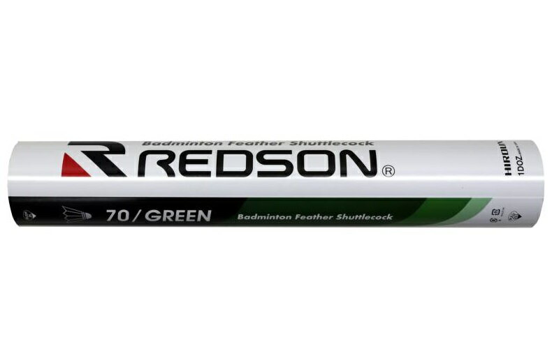 ★メーカー取り寄せ商品★ REDSON【レッドソン】 バドミントンシャトル GREEN【グリーン】 1ダース （練習球） RS-70GRN