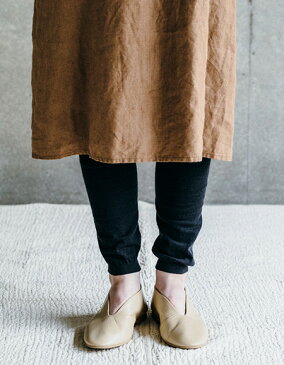 【クーポン対象外】fog linen work(フォグリネンワーク)ウール レギンス チャコールグレーLWK314-CG