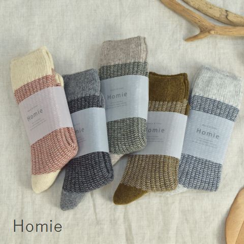 5/23(Thu)20:00～5/24(fri)13:59　　Homie (ホミー)WOO JACQUARD SOCKS 8colormade in japanh-042