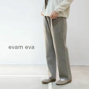 evam eva(エヴァムエヴァ)press wool pants 3colormade in japane213k118-e223k103圧縮ウール