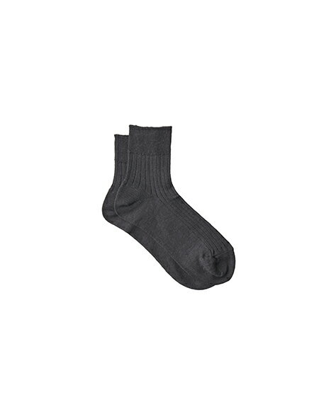 【即日発送/送料無料】fog linen work(フォグリネンワーク)リネン リブソックス チャコールLWK316-CH【 北海道も送料無料 】【クーポン対象外】
