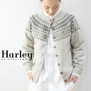 ＼GW企画／5/7(tue)9:59まで　　Harley of Scotland （ハーレーオブスコットランド）Fair Isle Crew Neck Cardigan l4999-3hb