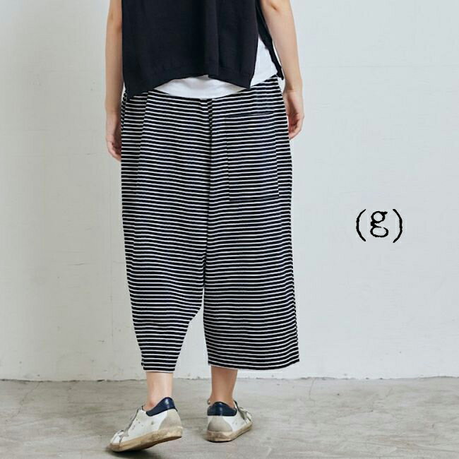 5/21(Tue)13:59まで　　(g)(グラム)DELAVE BORDER OVAL PANTS 4colormade in japang-483