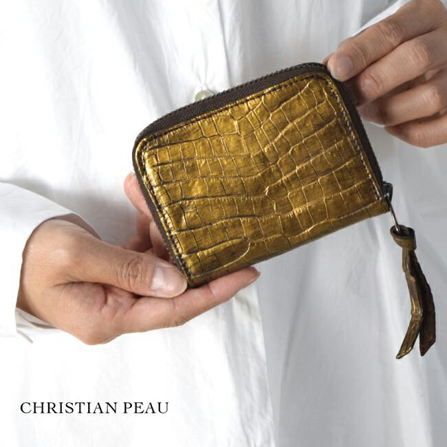 5/17(Fri)9:59まで　　CHRISTIAN PEAU(クリスチャン ポー)LEATHER WALLETB004-black-silver-s05130cp-cr