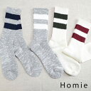 楽天SCAMP　CLOTHING【 Homie 最大12％OFFクーポン】＼GW企画／5/7（tue）9:59まで　Homie （ホミー）COTTON WOOL LINE SOCKS 4colormade in japanh-076【 北海道も送料無料 】