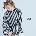 y (g) O ő12OFFN[|z_GW^5/7(tue)9:59܂Ł@@(g) OTENJIKU BORDER CUFF RUBBER PULLOVER 6colormade in Japan g-460y kC z