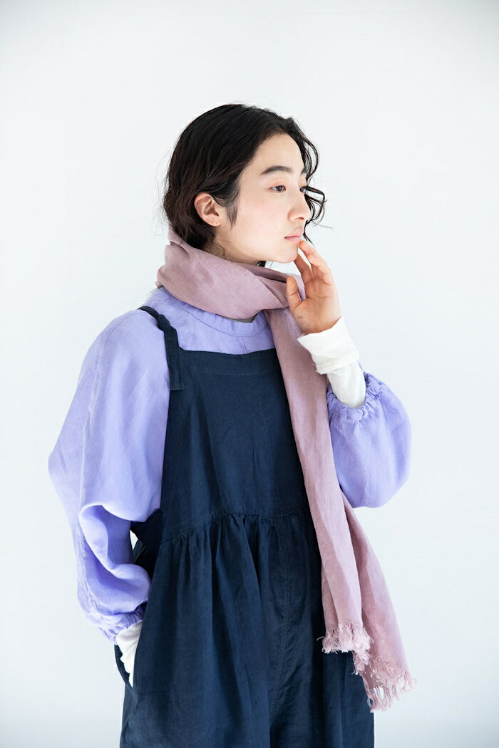 fog linen work(フォグリネンワーク)ロセリエ スカーフ　ローズ　LWS230-2067 