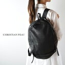 楽天SCAMP　CLOTHING【 CHRISTIAN PEAU 全品11％OFFクーポン&P最大46倍】お買い物マラソン♪5/9（thu）20:00〜5/16（thu）1:59　CHRISTIAN PEAU（クリスチャン ポー） LEATHER RUCKSACK06367-cp【 北海道も送料無料 】