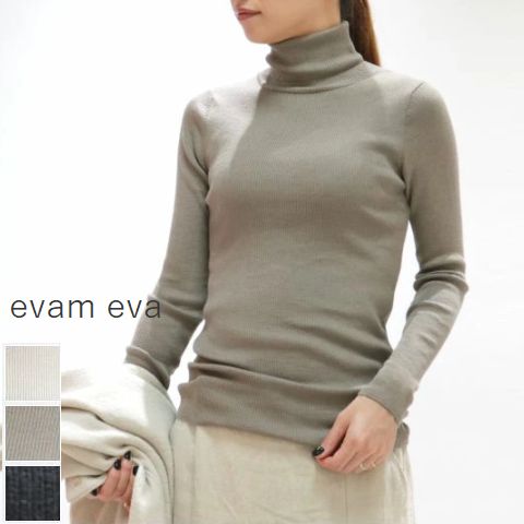 ＼18時間限定／スタートダッシュ!!6/4(tue)20:00～6/5(wed)13:59　　evam eva(エヴァムエヴァ)cashmere silk TN 3colormade in japane002k003