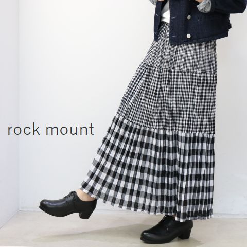 【 rockmount 全品10％OFFクーポン】5/21(Tue)13:59まで　rockmount（ロックマウント）クリンクル　ロングスカート sp9999-b【 北海道も送料無料 】