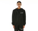 ZIP UP LOGO HOODIE BLACK メンズ レディース ユニセックス