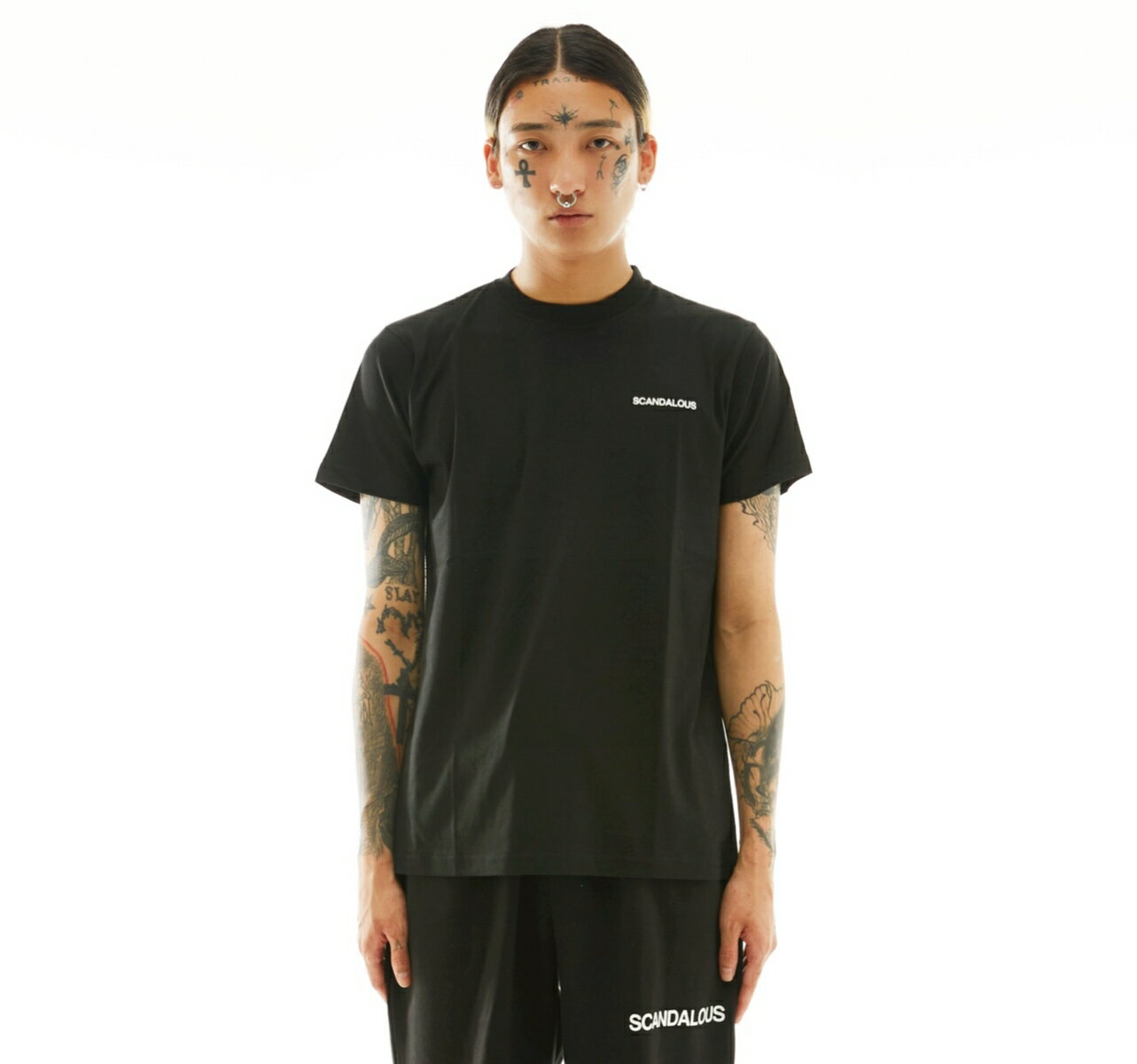  LOGO PRINT TEE BLACK メンズ レディース ユニセックス