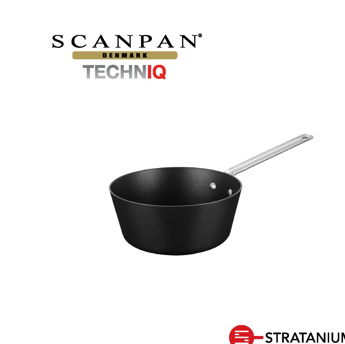 【メーカー公式】スキャンパン TechnIQシリーズ ウィンザー ソースパン 22cm IH対応 片手鍋 ソース作り 丸形 SCANPAN 22センチ ソース 出汁 煮物 ih アルミ 深型 オーブン対応 pfoaフリー 安全なフライパン STRATANIUM+