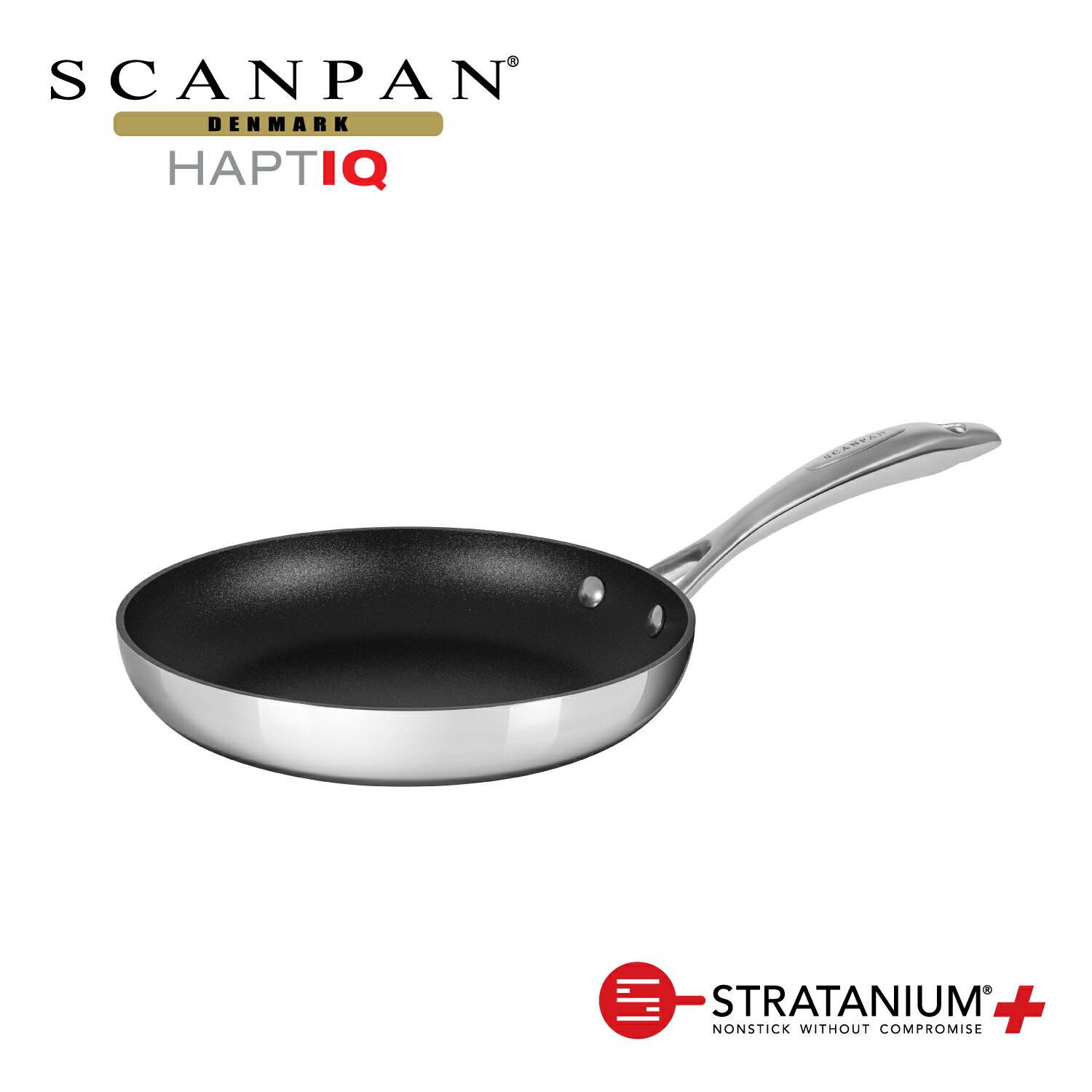 スキャンパン HaptIQシリーズ フライパン 24cm IH対応 浅型 オムレツ ホットケーキ 餃子 目玉焼き 環境に配慮 オーブン調理 ノンスティック pfoaフリー 安全なフライパン フッ素加工 SCANPAN デンマーク STRATANIUM+