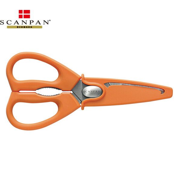乐天商城 - 【日本正規代理店】スキャンパン Spectrumシリーズ キッチンハサミ 11cm（オレンジ）| SCANPAN スキャン パン 11センチ はさみ ハサミ 軽い ステンレス スチール 調理器具 キッチン 便利 キッチングッズ キッチン雑貨 鋏 はさみ シザーズ プレゼント kitchen scissors