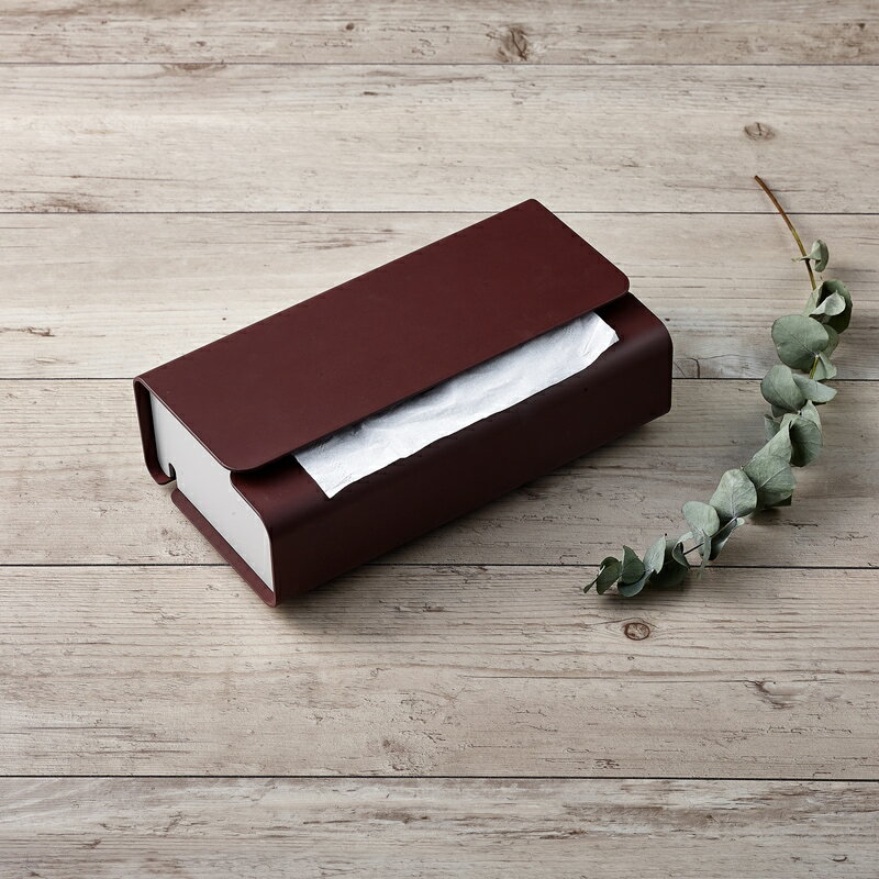 METAPHYS paol ティッシュ ボックス ケース(ブラウン) | メタフィス パオル 日本製 茶色 壁掛け ボックスティッシュ カバー ホコリ 花粉対策 ペーパータオルケース ティッシュケース brown tissue box case 便利 インテリア雑貨 ホームオフィス 新生活 ギフト プレゼント [2]