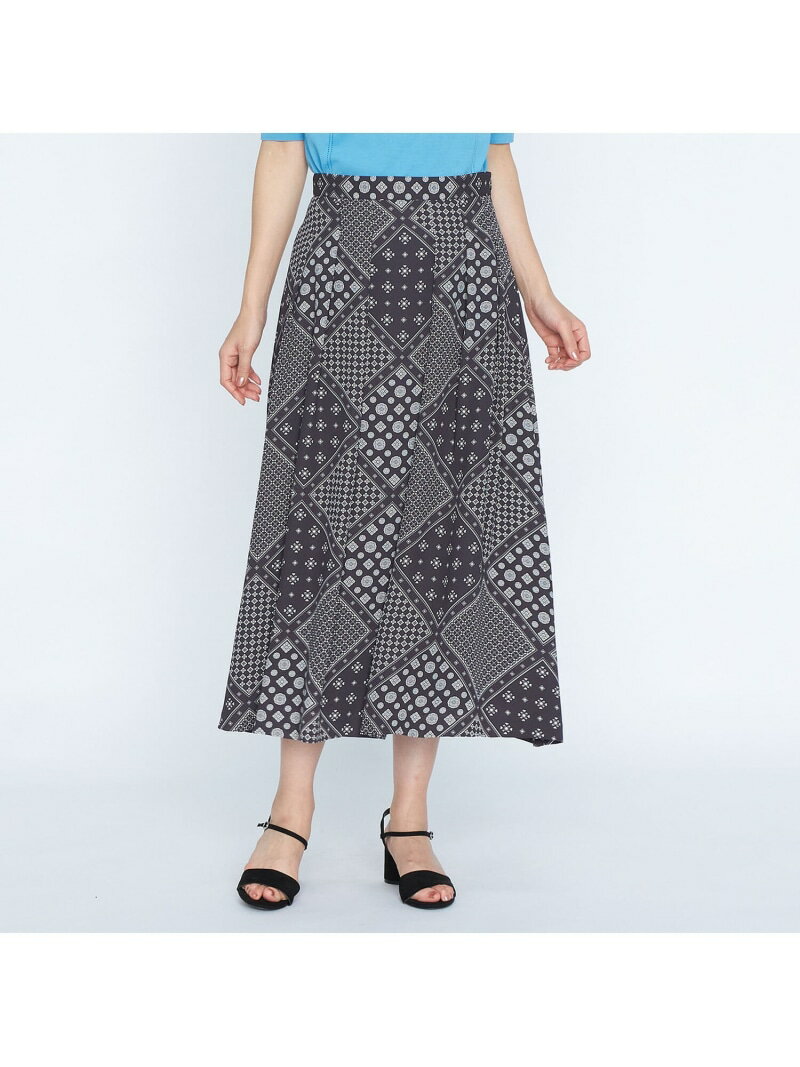 【SALE／51%OFF】モノクロプリントスカート SCAPA スキャパ スカート その他のスカート【RBA_E】【送料無料】[Rakuten Fashion]