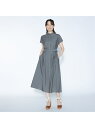 【SALE/40%OFF】レストギンガムフレンチスリーブワンピース SCAPA スキャパ ワンピース・ドレス ドレス ネイビー グリーン【RBA_E】【送料無料...
