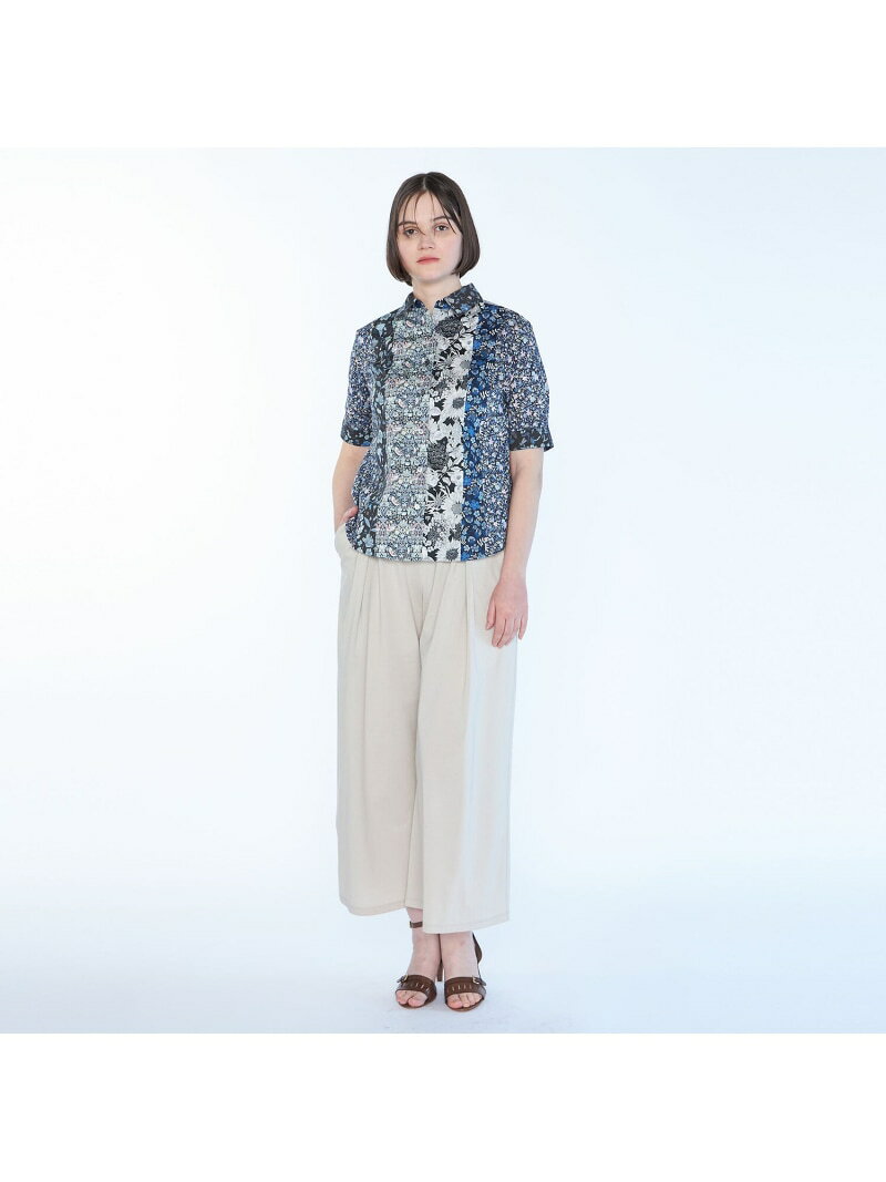 【SALE／35%OFF】Liberty Printパッチワーク2ブラウス SCAPA スキャパ トップス シャツ・ブラウス ネイビー【RBA_E】【送料無料】[Rakuten Fashion] scapa-keith-10008405 スキャパ/キース サンプル画像2