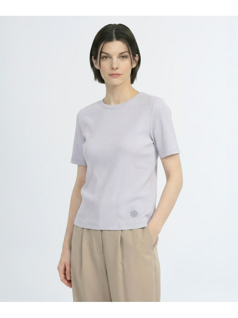 SCAPA&nbsp;ラメテレコカットソー SCAPA スキャパ トップス カットソー・Tシャツ ブラウン ホワイト【送料無料】[Rakuten Fashion]